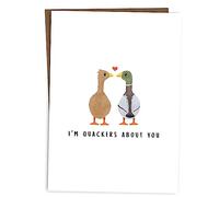BYANIKA Happy Anniversary Card | Love You, Wedding Anniversary | Sentimental, Romantic For Girlfriend Boyfriend, Wife Husband To Be Partner, Fiancee Fiance, Soulmate Other Half, One I Love | Cute Pun