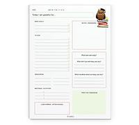 BYANIKA Teacher Daily Organiser - 50 Tear-Off Sheets | Back To School Stationery Supplies | Lesson Planner | Plan Day, Week, Goals, To-Do, Meetings & Activities | Includes Post-Class Reflection Box