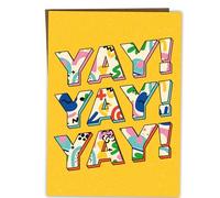 BYANIKA Yay Congratulations Card | Exam Results, Uni, Graduation, Degree, Passing Driving Test, Interview, New Job, Proud of You, You Did It, You Smashed It, Great Job | For Him, Her Best Friend