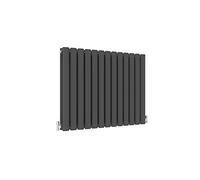 BYB Horizontal Column Anthracite Radiator, 600x767mm, 13+13 Bars, 5064 BTU, BS EN 442 Certified, Includes Wall Brackets, 15 Years Warranty