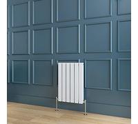 BYB Horizontal White Radiator Double Flat Panel Designer Radiator Central Heating 600x408mm Interior Design