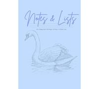 #byBeau Journal Checklist Combo Notebook: A5 Traveler's Notebook Insert - 108 Pages (92 Lined + 15 Checklists) - ADHD Friendly Low-Pressure Daily ... Aesthetic Swan Design Softbound Paperback