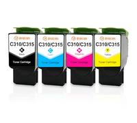 BYBEIBY C310 C315 Toner Cartridges Compatible with Xerox C315 Ink C310 Cartridge for Xerox C310dni C310dnim C315dni C315dnim Printer 006R04356 006R04357 006R04358 006R04359