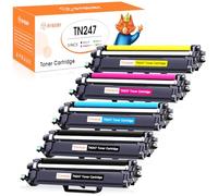 BYBEIBY TN247 Toner Cartridges Compatible for Brother TN-243CMYK Toner Value Pack for Brother DCP-L3550CDW DCP-L3510CDW MFC-L3750CDW L3770CDW HL-L3230CDW HL-L3270CDW MFC-L3710CDW L3730CDN HL-L3210CW