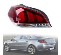 BYBEST Rear Tail Light for Peugeot 508 2015-2018, Back Brake Lamp Taillight Car Driver Passenger Side Replacement, with Bulb Holder- Left
