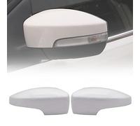 BYBEST Wing Mirror Cover for Ford Kuga Ecosport 2013-2019, Car Door Rearview Mirror Cap Outer Shell Replacement Left Right Side, White-1 Pair