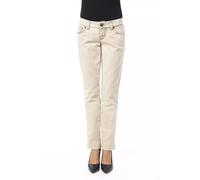 BYBLOS Women's Beige Cotton Jeans & Pant | Size: 8 Byblos Beige 8