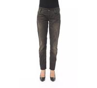 BYBLOS Women's Black Cotton Jeans & Pant | Size: 8 Byblos Black 8