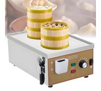 ByBoDi 2/4/6-Hole Electric Steamed Bun Machine, Commercial Electric Steamer,30~110°C Temperature,Independent Water Supply,Dim Sum Electric Steamer,for Buns,Dumplings,and More 2holes-110V