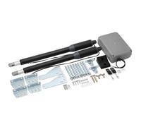 ByBoDi Automatic Arm Dual Swing Gate Opener Kit Electric Driveway Gate Operator Gate Openers with Remote Complete, Max Weight 650LBS,for Home Security/Farm/Garage/Business
