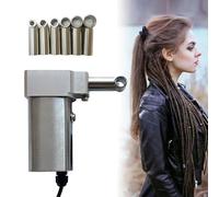 ByBoDi Dreadlocks Machine,Automatic Dreadlock Machine, with 6 Replacement Holes, 20 Crochet Hooks,Portable Dreadlocks Machine,Easy Use Dreadlock Maker Machine