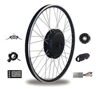 ByBoDi Electric Bike Conversion Kit,Front/Rear Wheel E-Bike Conversion Kit, with Upgraded Speed Controller,Throttle Grip Kit, LCD Display and PAS System,for Most Bikes Frontwheel1000W-700c