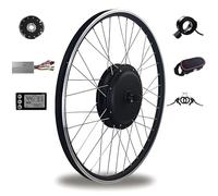 ByBoDi Front/Rear Wheel E-Bike Conversion Kit,Electric Bike Conversion Kit, with Upgraded Speed Controller,Throttle Grip Kit, LCD Display and PAS System,for Most Bikes Frontwheel1000W-700c