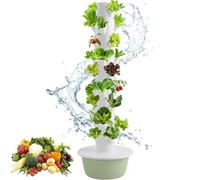 ByBoDi Hydroponics Tower Indoor Growing System Vertical Garden Planter Indoor Smart Garden Kit with Pump and Movable Water Tank,for Herbs, Fruits and Vegetables 5Layer-NoLight