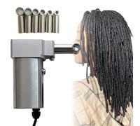 ByBoDi Portable Dreadlocks Machine,Automatic Dreadlock Machine,with 6 Replacement Holes, 20 Crochet Hooks,Easy Use Dreadlock Maker Machine,Portable Electric Dreadlocks Machine