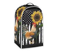 BYCHECAR Sunflower Chicken Blender Covers for Kitchen American Flag Food Processor Cover with Durable Hanlde, Dust Covers for Kitchen Appliances Stand Mixer or Coffee Maker Appliance Cover