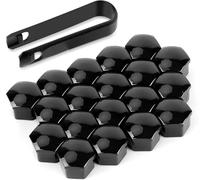 BYCHKA 20pcs Lug Nut Covers for Volvo XC 60 (1. Gen. Bj 2008-2017), 17mm Hexagonal Wheel Nut Covers Anti-Dust Anti-Theft Wheel Bolt Cover Caps with Removal Tool Gloss Silver,Black