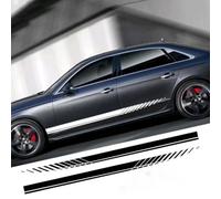 BYCHKA Body Decoration Sticker for Jaguar E-Pace 2018-2020, Sport Racing Strip Sticker Vinyl Decoration Diy Car Side Self Sticker Car Accessories,White
