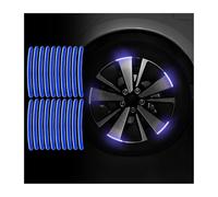 BYCHKA Reflective Wheel Rim Stripe for Toyota RAV4 5 2018-2026 Kompakt-SUV, Night Safety Decoration Stripe Anti-Scratch Reflective Stickers Decorative Stickers,Blue