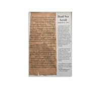 BYCIFRLG Biblical Scripture Art Vintage Manuscript Reproduction Canvas Painting Wall-Art for Office Study Decor(Unframed,16x24inch(40x60cm))