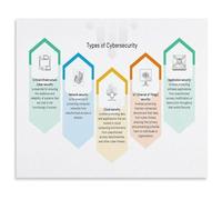 BYCIFRLG Hacking and Cyber Attacks Types Poster Cybersecurity Educational Canvas Wall-Art for IT Office Study and Home Tech Decor(Unframed,12x18inch(30x45cm))