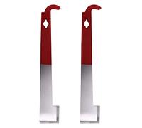 BYCUFF 2 Pack Stainless Steel Beekeeping Hive Tool J Hook Bee Frame Lifter and Scraper Equipment for Beekeepers