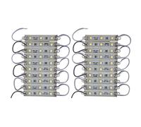 BYCUFF 2 x 10Pcs 5050 SMD 3 LED Module LED Strip String Light Waterproof DC 12V Cool White