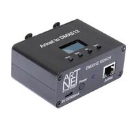 BYCUFF ArtNet DMX 512 Ethernet Lighting Controller Interface,2 Universe Black Metal + Plastic 1 Pcs