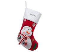Bycuss Personalized Christmas Stockings,Custom Name Letter Xmas Stockings,Christmas Tree Hangings Bag Fireplace Hanging Stockings,Small Classic Christmas Stockings Party Decoration