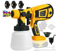 byczone Cordless Paint Sprayer Compatible with DEWALT 20V Battery,Electric HVLP Spray Paint Gun with 3 Copper Nozzle.600W Paint Gun for House Painting/Home Interior&Outdoor.(Only Tools)...