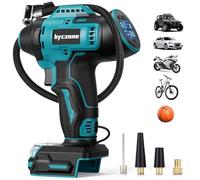 byczone Tyre Inflator Compatible with Makita 18V Battery, 160 PSI Cordless Air Compressor with LCD Pressure Gauge, Auto-Shut Off & Fast Inflation, Tire Inflator for Car, Bike, Sport Ball (Tool Only)