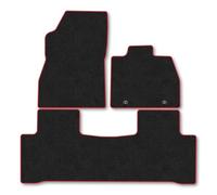 BYD Sealion 7 (2025+) Car Mats Accessories Tailored Fit Carpet Floor Mats Non Slip Red Trim Full Coverage Compatible Accessory Front Rear Set Anti Slip Granulated Backing Hand-Finished Clips