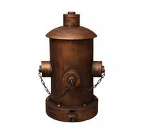 BYDEADY Fire Hydrant Trash Can, Retro Pedal Trash Can Creative Wrought Iron Fire Hydrant Garbage Can with Inner Bucket, Outdoor Trash Can for Patio, Large Capacity Indoor Waste Bins