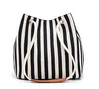 Bydenwely Womens Canvas Summer Tote Bags Small Medium Beach Bag Shoulder Bag Daily Working Handbag