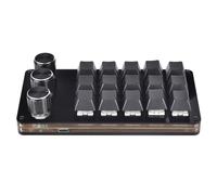 Bydezcon 15 Keys USB Keypad Programming Macro Pad With 3 Knobs Macro Mechanical Gaming Keyboard Handed Keyboard Macro Keyboard Programmable With Knob Gaming With Macro Keys Handed Gaming Keyboard