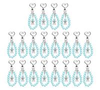 Bydezcon 20pcs Keychain With Pearl Keyring Healing Key-Chains For Women Handbag Accessories Jewelry Pendant
