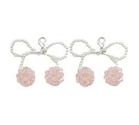 Bydezcon Key Chains for Women, 2 PCS Stylish Fruit Shoe Pendant Fruit Pendant Heart Bag Charm Modern Bag Pendant Elegant Fruit Keyrings for Shoe