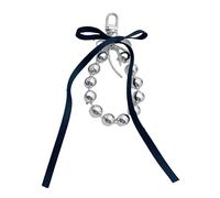 Bydezcon Key Chains for Women, Elegant Ballet Inspired Ribbon Bowknot//Heart Beaded Keychain Stylish Keyring Accessory for Fashion Lovers