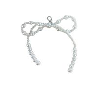 Bydezcon Key Chains for Women, Elegant Pearls Bowknot Shoe Clip Pearls Beaded Bowknot Keychain Shoes Ornament for Fashion forward Individuals