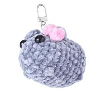 Bydezcon Key Chains for Women, Mouse/Hamster Yarn Charm Keyring Soft Knitted Keychain Handmade Crochet Key Chain Colorful Bag Pendant for Women womens