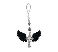 Bydezcon Key Chains for Women, Vintage Gothic Star Angel Wing Keychain Unique Keyring Bag Pendant Multifunctional Charm for Keys and Phones