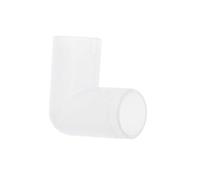 Bydezcon Plastic Connection Water Hose Connection 3/8 Inch Angle Adapter for Aquarium Water System Poultry Drinking Equipment White