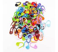 Bydezcon Stitch Markers, 100 Pcs/Set Plastic Locking Safety Pins Knitting Stitch Markers Positioning Pins for Knitting Crochet DIY Sewing Crafts