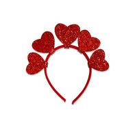 Bydezcon Valentine's Day Decorative Headband Festival Party Gold-Plated Heart Headpiece Headband Wedding Headhoop Holiday Party Accessories