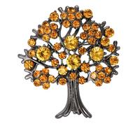 Bydezcon Women's Brooches & Pins Elegant Tree Of Life Brooch Pin Distinctive Tree of Life Clothing Lapel Pin Essential Fashion Brooch Accessory