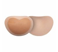 Bye Bra Adhesive Bra Pads, Half Push Up Bra Pads, Removable Bra Pads, Adhesive Bra Inserts, Enhanced Look, One Size, Beige