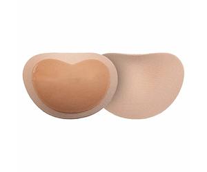 Bye Bra Adhesive Bra Pads, Half Push Up Bra Pads, Removable Bra Pads, Adhesive Bra Inserts, Enhanced Look, One Size, Beige