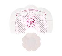 Bye Bra Adhesive Breast Lift Tapes, Bra Stickers, Boob Tape, Cleavage Enhancement - Size: F+ for Large Breast with Nude Silk Nipple Covers 3 Single-use Pairs