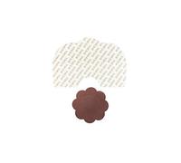 Bye Bra Adhesive Breast Lift Tapes, Invisible, Push Up, A-C, Brown Satin Nipple Covers (A-C)