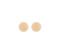 Bye Bra Adhesive Free Nipple Covers for Women, Matte Silicone Reusable Breast Covers, Invisible Under Clothing, Water Resistant Beige (M)
